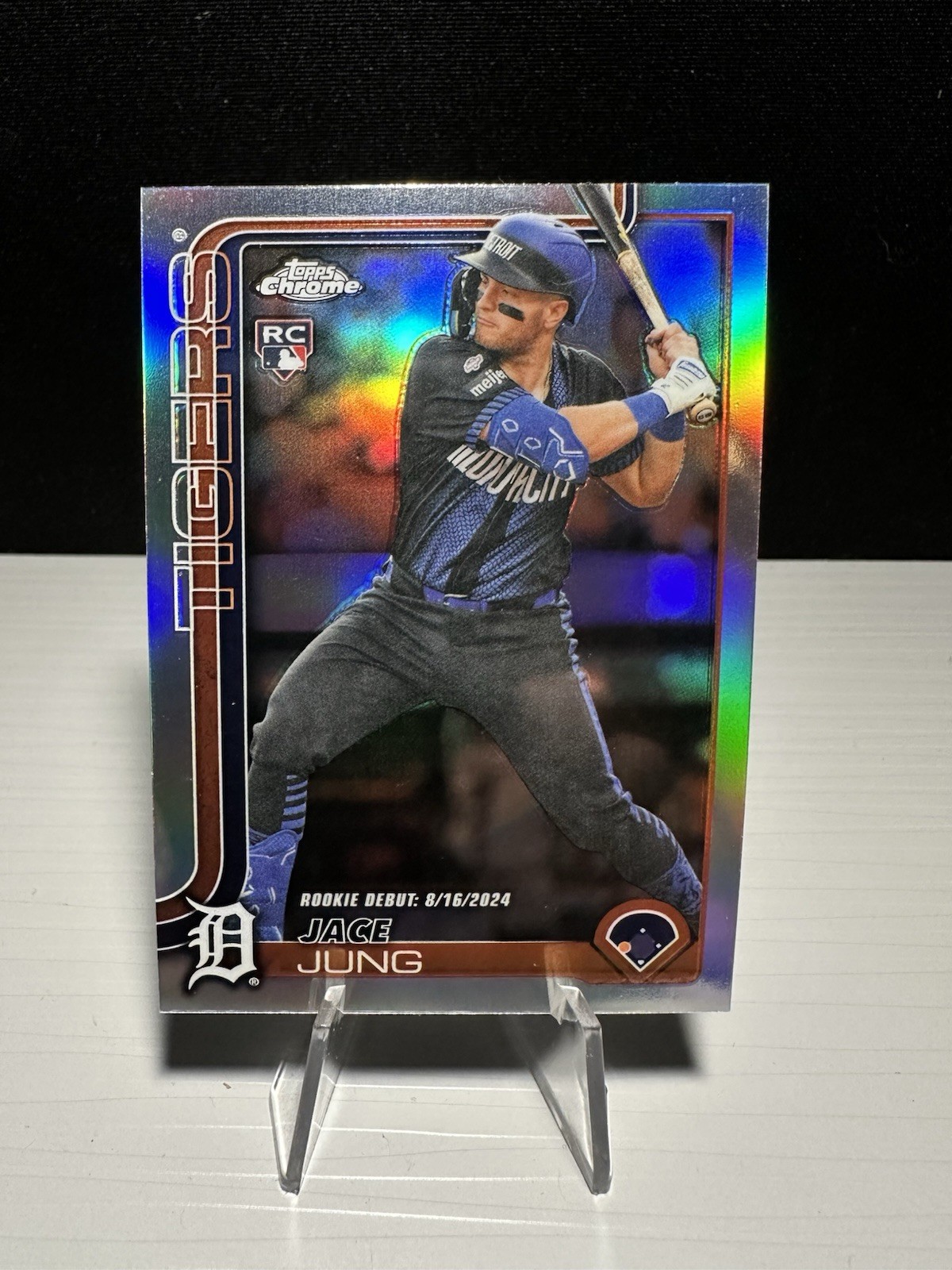 2025 Topps Chrome Update #USC121 Jace Jung Refractor Tigers