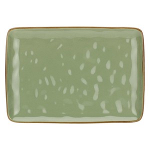 Rose e Tulipani·concerto Verde Oliva Vass Rett 27x19·27x19 Cm·stoneware
