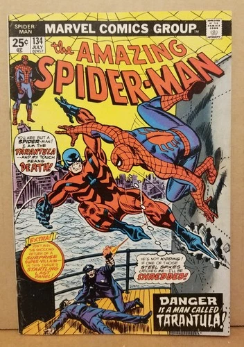 AMAZING SPIDER-MAN #134 VG 4.0 RANGE 1ST TARANTULA APP & 2ND PUNISHER CAMEO 1974