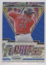 2021 Panini Prizm Fearless Blue Wave Prizm 4/60 Rafael Devers #FR-4 no9