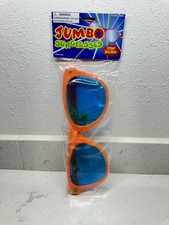 Vintage Jumbo Novelty Sunglasses Costume Giant Party Glasses UV Protection NOS