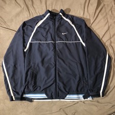 Vintage Nike Windbreaker/Track 90s Age Pre Y2k Grey Size L Rare Grey Check Tag