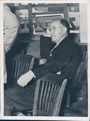 1939 Ns Locke Hot Oil Operator Tax Evader Federal Court Dallas Tx Vintage Photo