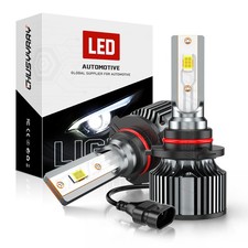 Pair 9012 LED Headlight Bulbs Kit High or Low Beam Super Bright 6000K White