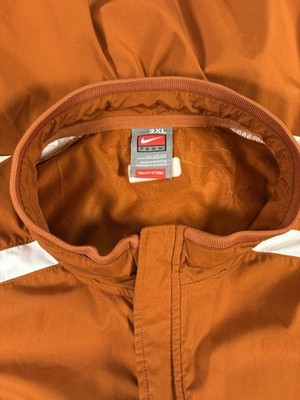 Nike Texas Longhorns Full Zip Jacket Windbreaker Burnt Orange