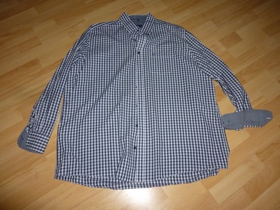 CASA MODA Hemd, Comfort Fit, Blau/Weiß kariert, Langarm, Größe: XXL, Neuwertig