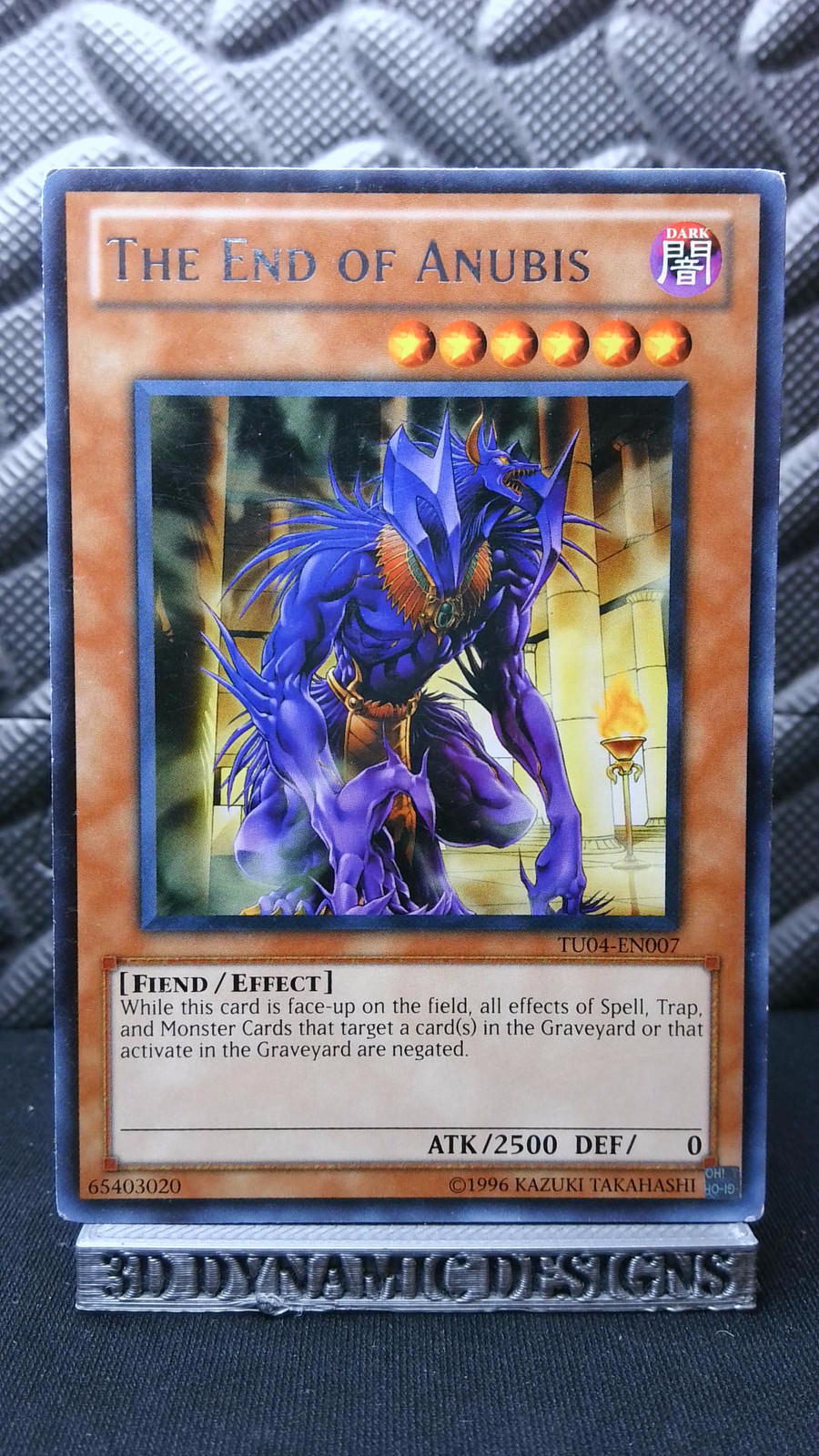 The End of Anubis TU04-EN007 YuGiOh Turbo Pack: Booster Four trading card — raw and PSA graded price guide