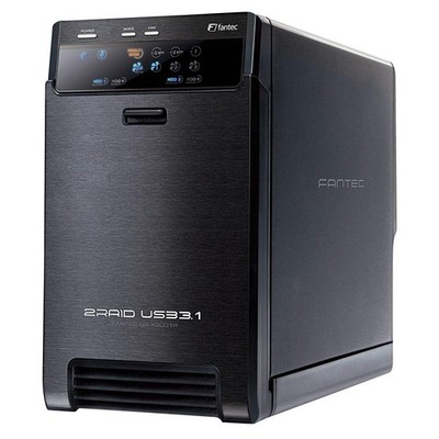 FANTEC QB-X2U31R schwarz 2 x 3,5 SATA Raid HDD USB 3.1