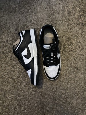 Nike Dunk Low Black White Leather Sneakers