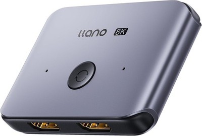 llano HDMI 2.1 Switch, HDMI 8K Bidirektionaler Switch Splitter 8K@60Hz,
