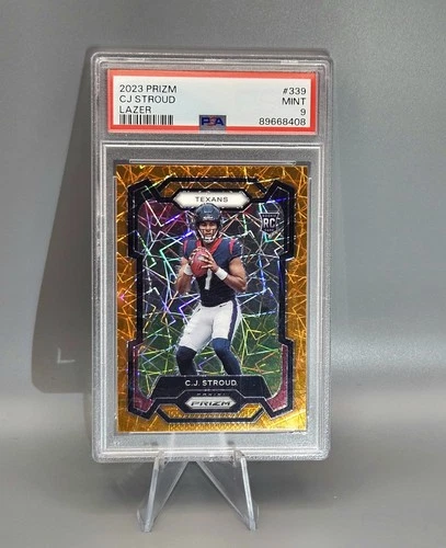 PSA 9 C.J. Stroud #339 Lazer Prizm 2023 Panini Prizm Rookie Houston Texans 🔥