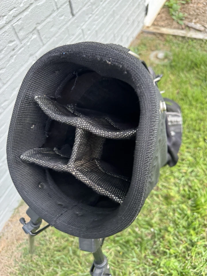 Datrek Quiver Stand Golf Bag 4 Way Dividers Black Gray Coors Light READ - Image 3 of 4