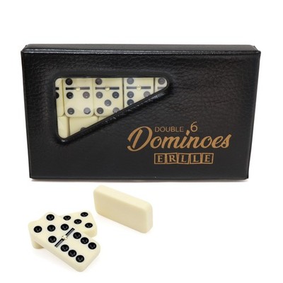 - Premium Double 6 Dominoes Set, Classic Domino Game with Vinyl Case, Tiles f...