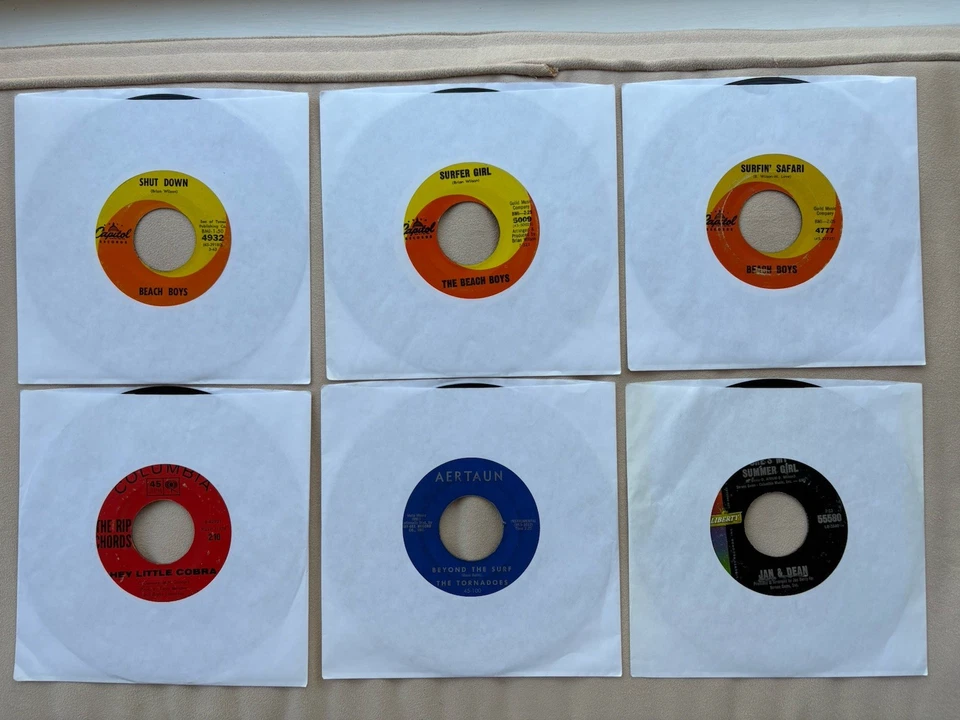 Lot Of 6 Vinyl Records-SURFING-Beach Boys, Rip Chords, Tornadoes, Jan & Dean Foto 4 de 4
