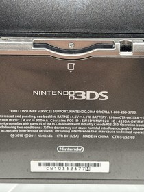 Working Nintendo 3DS Handheld Video Game Console Black CTR-001 (USA) US Model