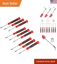 Ergonomic 9-Piece Screwdriver Set: Phillips, Torx  Flat Heads Included