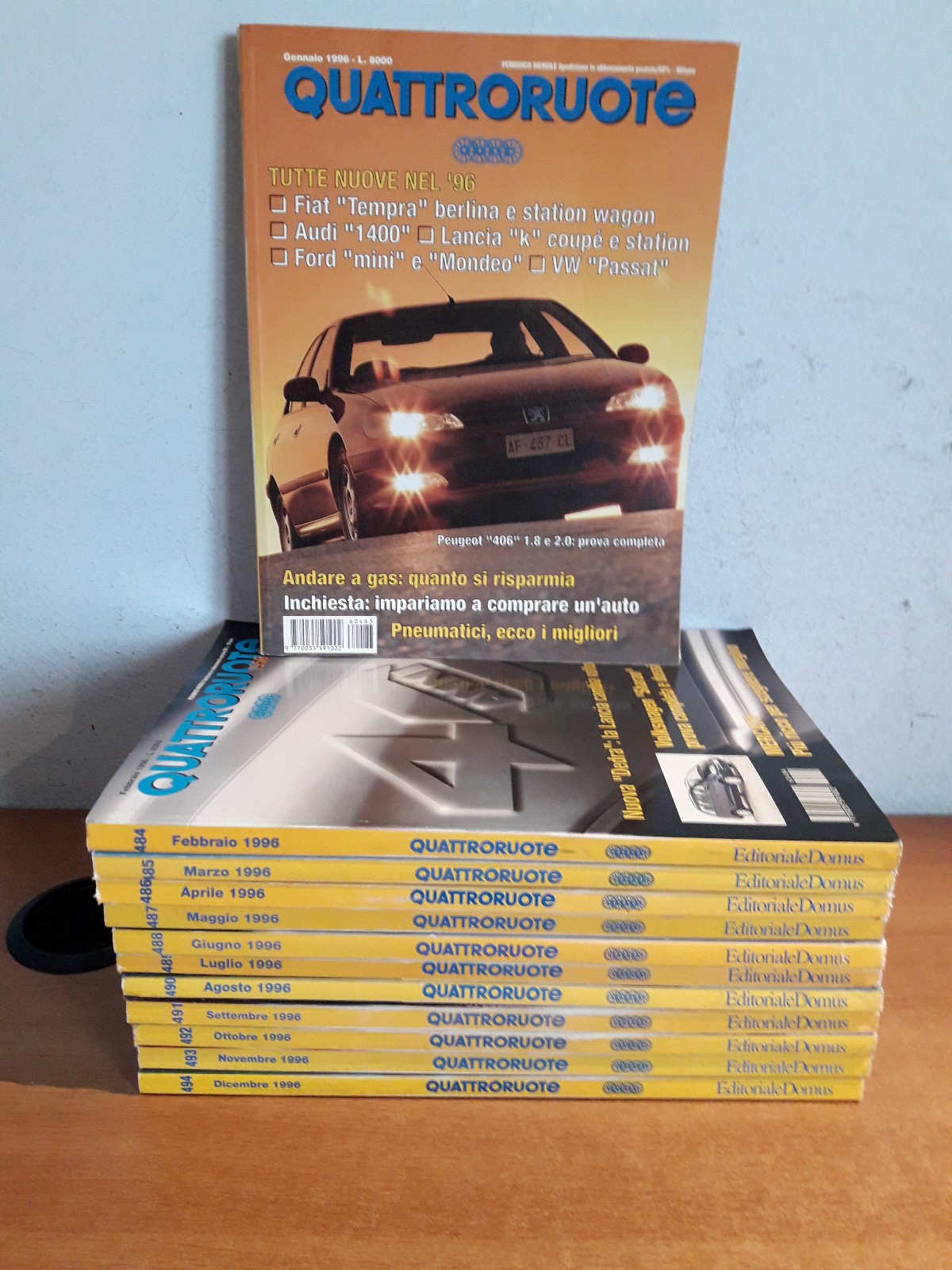 12x Rivista Quattroruote Annata Completa del 1996