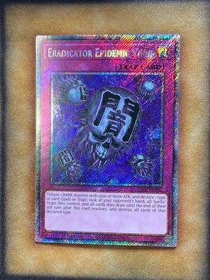 Yugioh Eradicator Epidemic Virus RA03-EN183 Platinum Secret Rare 1st Ed NM