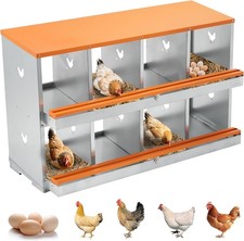 Chicken Nesting Box Vented Hole Egg Laying Box 3/4/6/8 Compartments Nesting Box