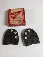 Vintage Boot Heel replacements BILTRITE mens tan SIZE 7 - 8   OS original box