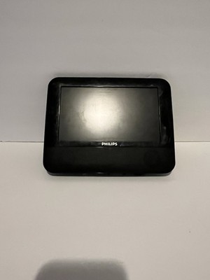 Philips Daul PD701237 PORTABLE DVD Prayer 7'' LCD Screens Car Auto Untested