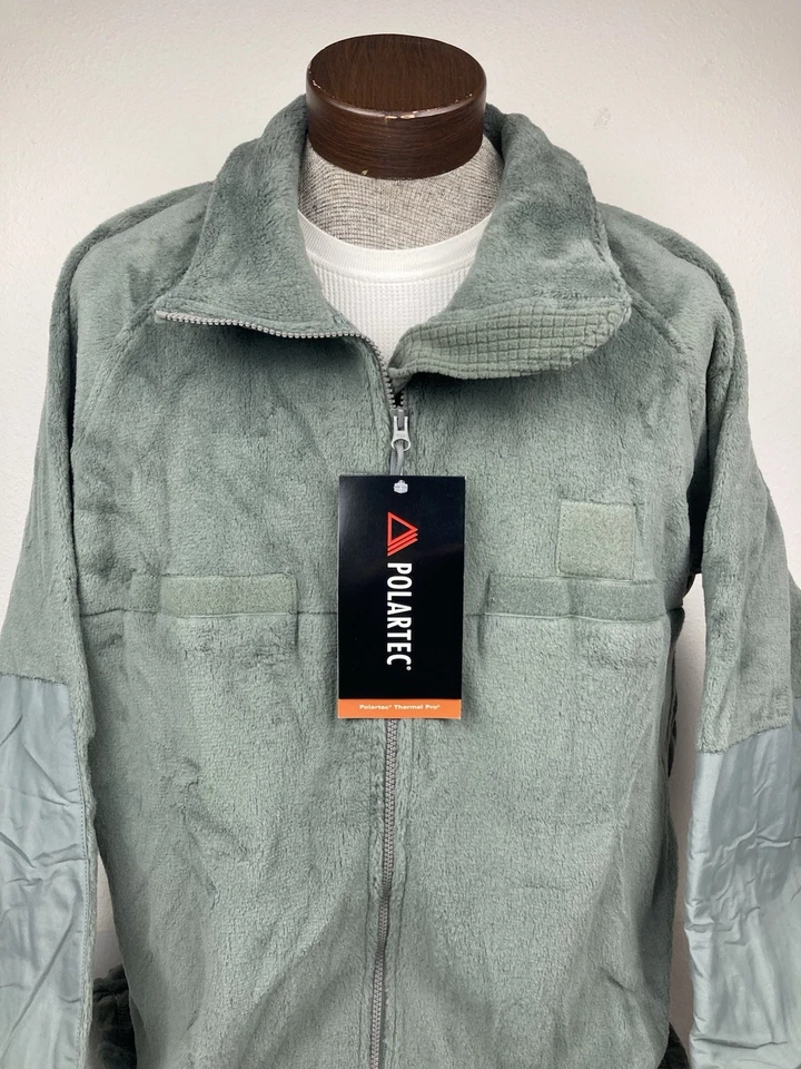 POLARTEC THERMAL PRO LAYER III FLEECE JACKET GREEN FULLZIP MENS XL LONG TALL NEW - Image 3 of 4