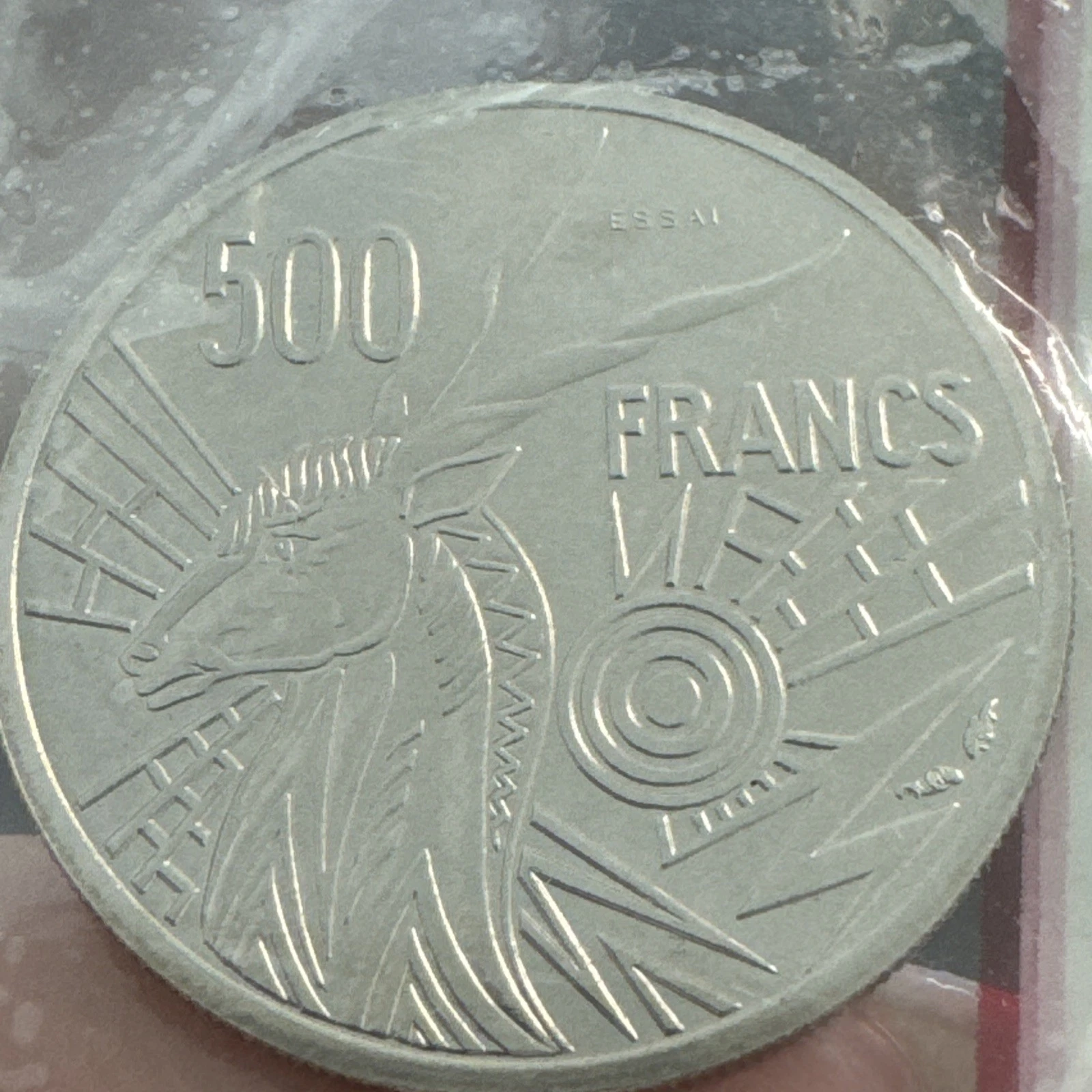 Pièce 500 Francs Monnaie De Paris Essai Banque Afrique Centrale 1976 A FDC