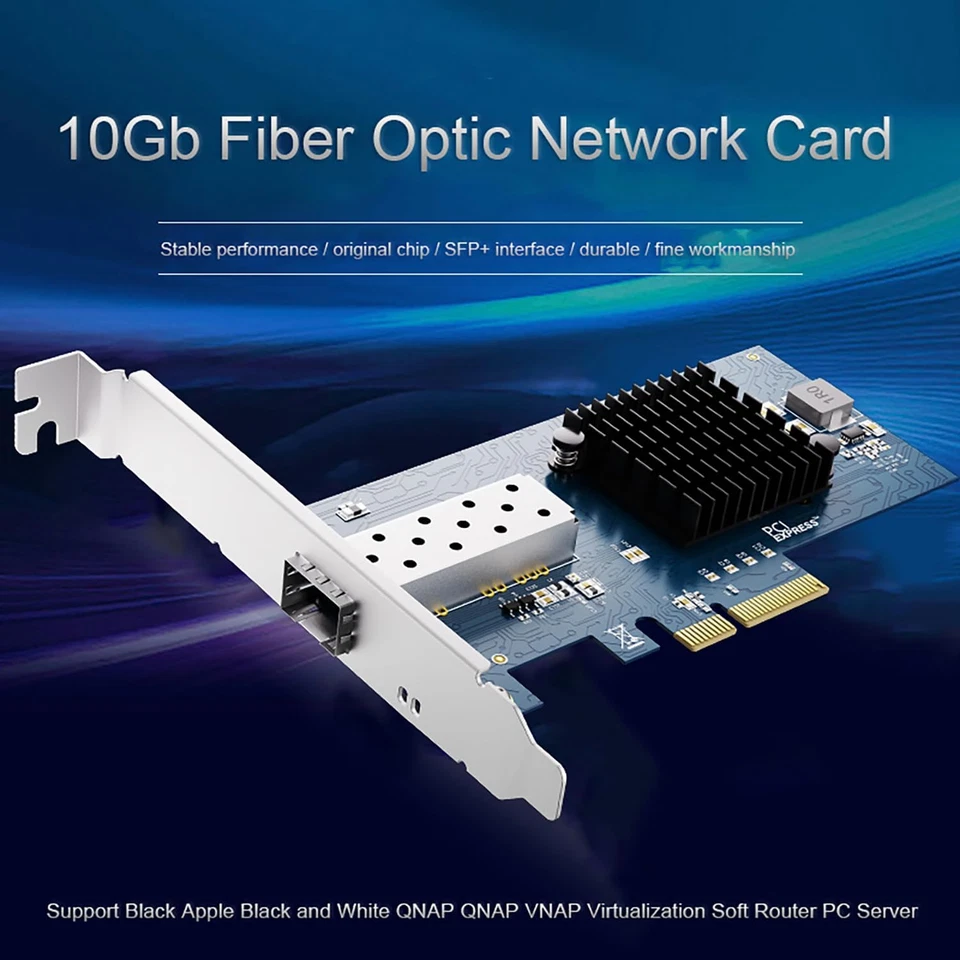 Scheda Di Rete SFP+ Pci-E Aperta Da 10 GB, Con Controller Intel 82599 (X520-DA1) - Immagine 4 di 4