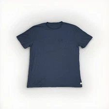 Vuori Shirt Men 2XL XXL Blue Linear Tech Tee Performance Breathable Stretch V196