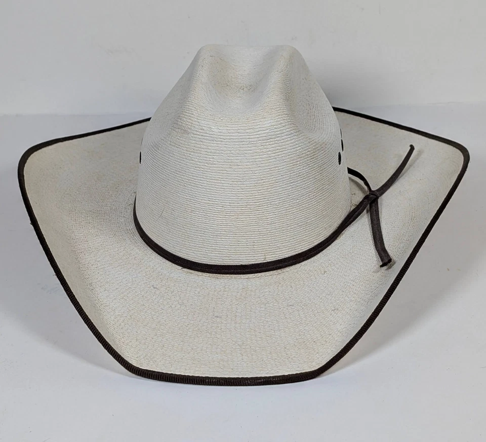 Atwood Hereford Low Crown Western Cowboy Hat Size 7 1/4 Long Oval Mens Chocolate - Image 2 of 4