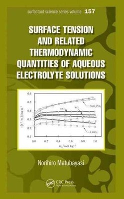 Surface Tension and Related Thermodynamic Quantities of Aqueous Electrolyte S...