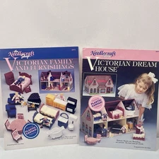 Needlecraft Shop Victorian Dream House And Furniture Plastic Canvas Pattern Book