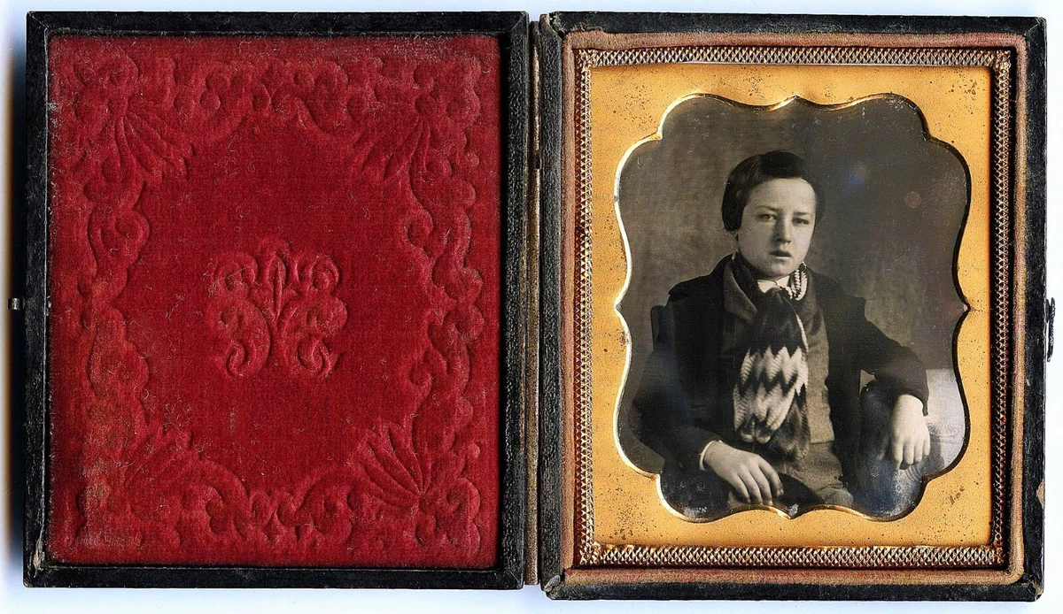 Daguerréotype Original Quarter-Plate - Portrait Parc, Circa 1850