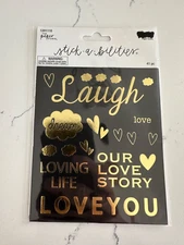 The Paper Studio Paper Crafts Stick-a-bilities Laugh Dream Love You Scrapbooking