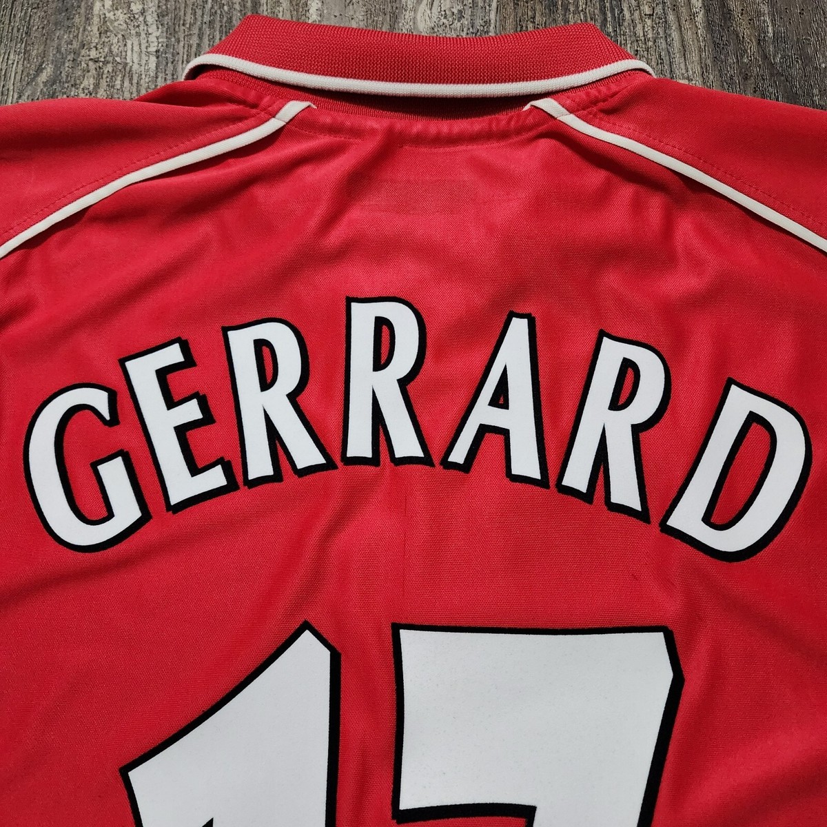 00-01リバプール(A)#17 ジェラード GERRARD 選手用半袖 Reebok正規