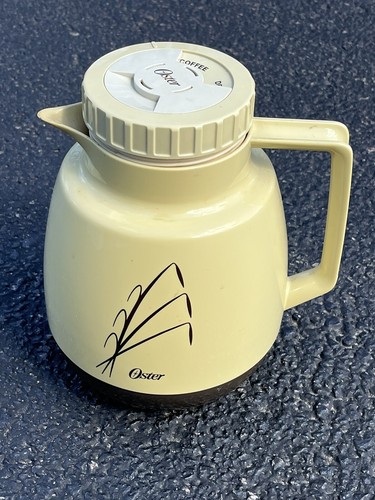 VTG Oster Thermo Insulated Pitcher 2 Quart Coffee Carafe Thermal Golden Wheat - Picture 7 of 7