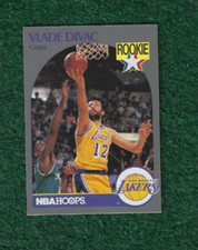 VLADE DIVAC - NBA HOF - 1990-91 NBA HOOPS ROOKIE CARD # 154 - LAKERS - NBA. rookie card picture