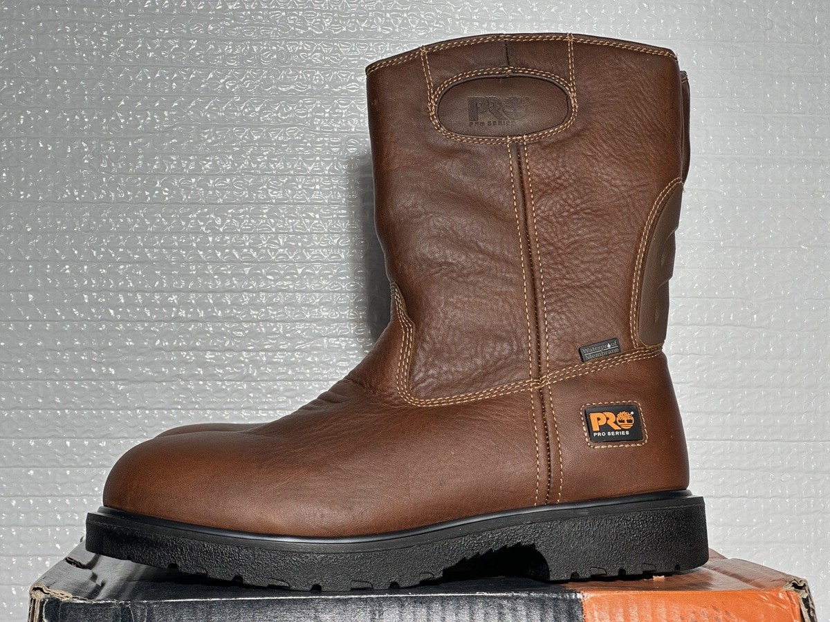 Timberland Pro Titan Hd Wellington Steel Toe Work Boots Mens 