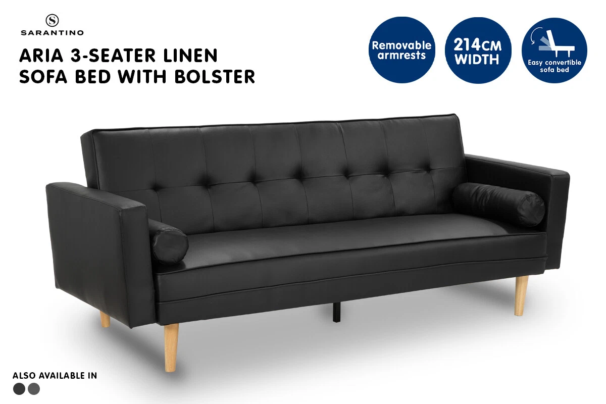 Ebay leather sale sofa bed