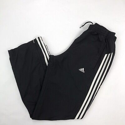 Vintage Y2K Adidas Track Pants Men’s Size Small Black With White ...