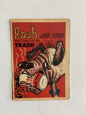1960 Mr Foney s RASH DOG FOOD Vintage Comic Foney Ads Card 59