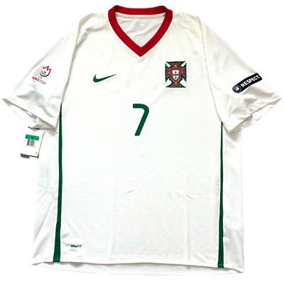 2008/09 Portugal Away Jersey #7 Ronaldo XL Nike Soccer Euro
