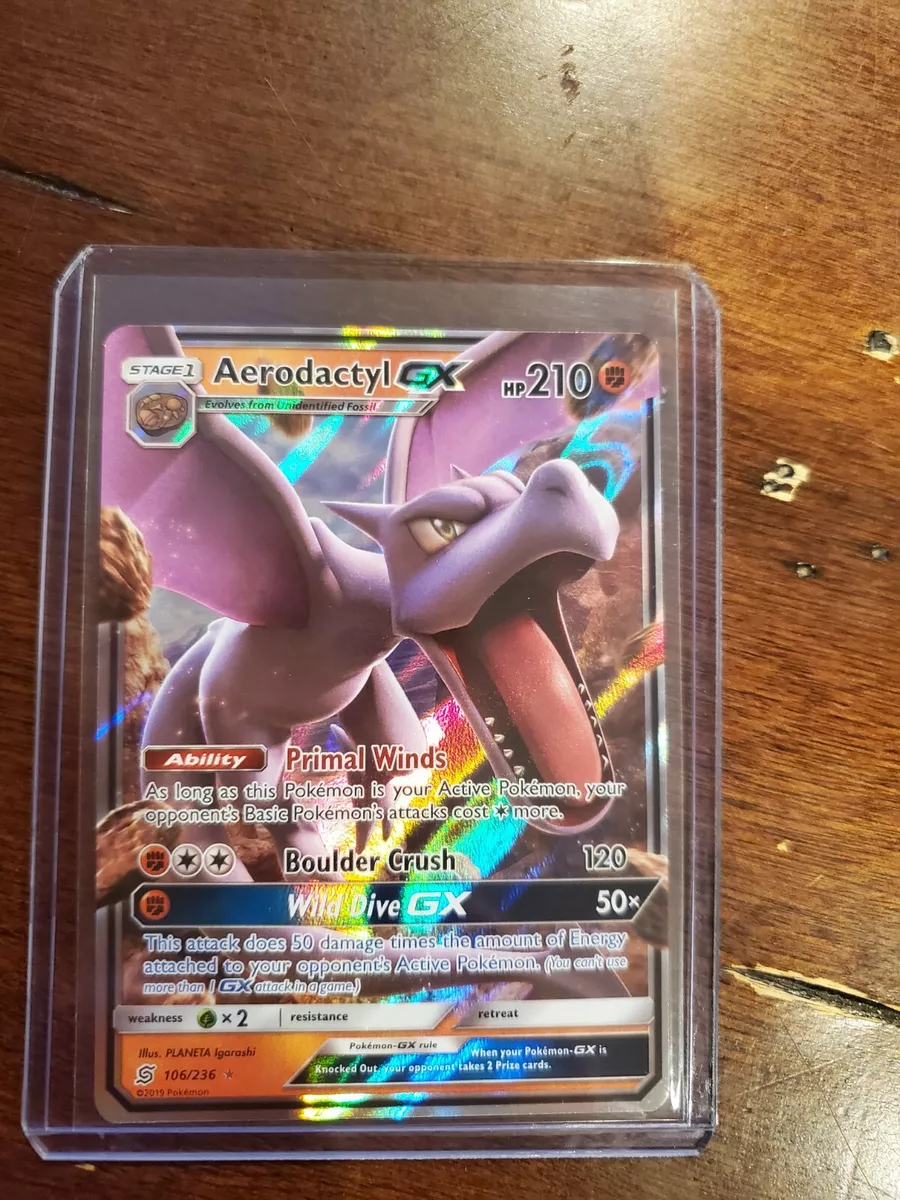 Pokemon Unified Minds Aerodactyl GX #106 