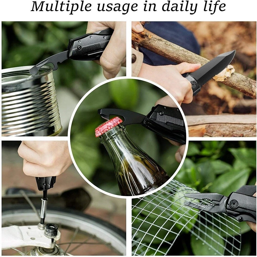 Multi Tool Knife Multipurpose Portable Outdoor Folding Pocket Compact Pliers