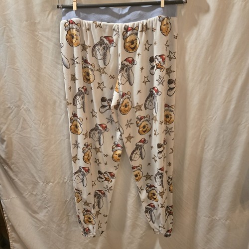 Disney Winnie The Pooh Christmas Small Pajama Pants 100% Polyester Velour Tigger - Picture 2 of 3