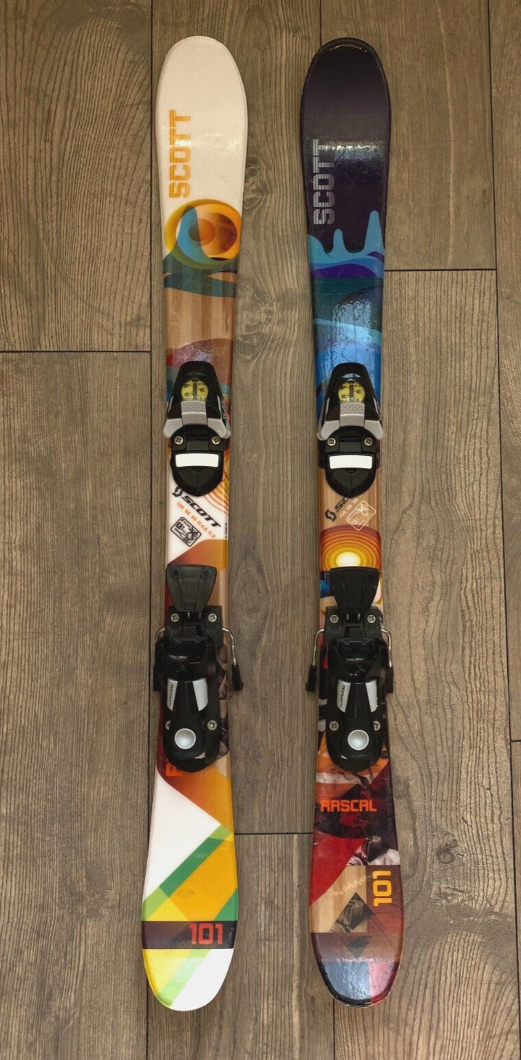 RARO sci bambino SCOTT RASCAL 101 più attacchi (TECNOpro Salomon)