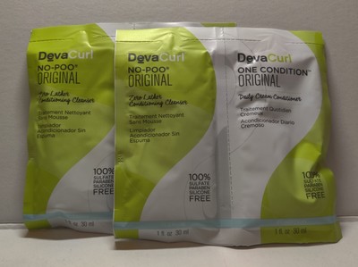 Deva Curl Original No Poo & One Condition 1 Oz Each - Pack Of 2