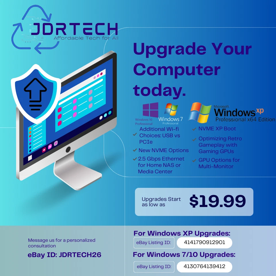 Custom Retro Gaming Workstation Dekstop Core i5 Window XP No GPU READ Listing - Image 3 of 4