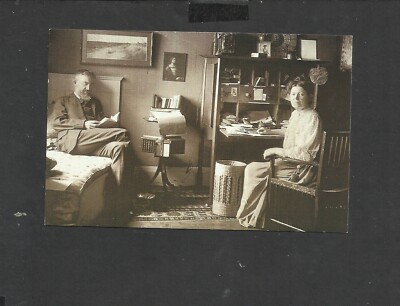 Nostalgie Postkarte irischer Dramatiker George Bernard Shaw mit seiner Frau 1905