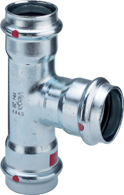 Viega Prestabo-T-Stück 22mm Stahl unlegiert,verzinkt, Pressa